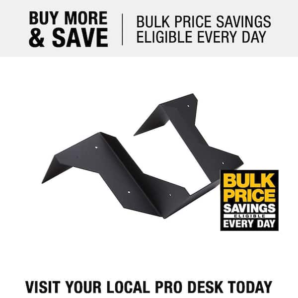 FORTRESS Evolution Steel Black Deck Framing  Double Hanger Bracket