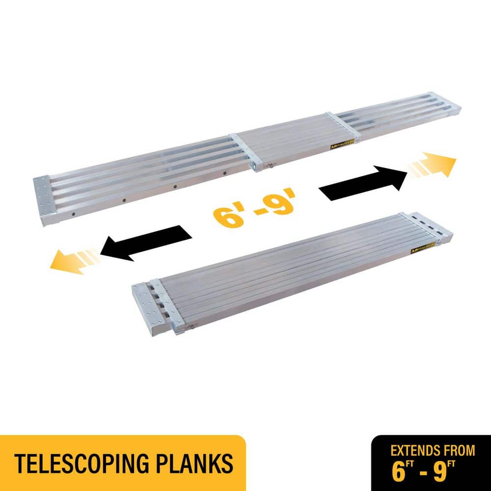 Telescopic Aluminum Plank Board, 6 to 9-ft. Adjustable Work Platform for Step Ladders and Sawhorses price history on PriceWatchPro