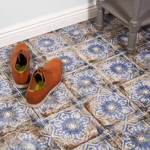 Wallabee Flora Encaustic 8 in. x 8 in. 10mm Matte Porcelain Floor and Wall Tile (26-Piece/11.19 sq. ft./Case)