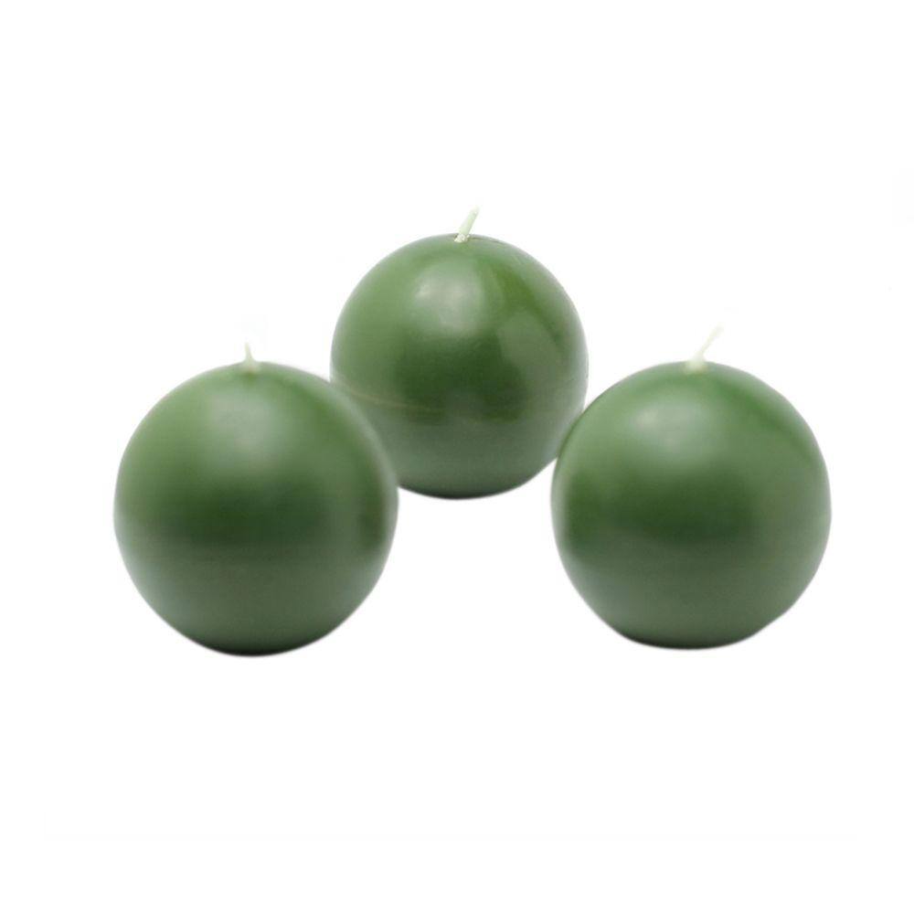 UPC 685024158687 product image for Zest Candle 2 in. Hunter Green Ball Candles (Box of 12) | upcitemdb.com