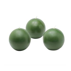 2 in. Hunter Green Ball Candles (Box of 12)