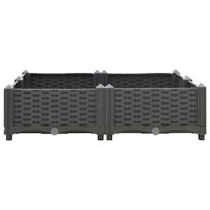 Raised Bed 31.5 in. x31.5 in. x9.1 in. Polypropylene