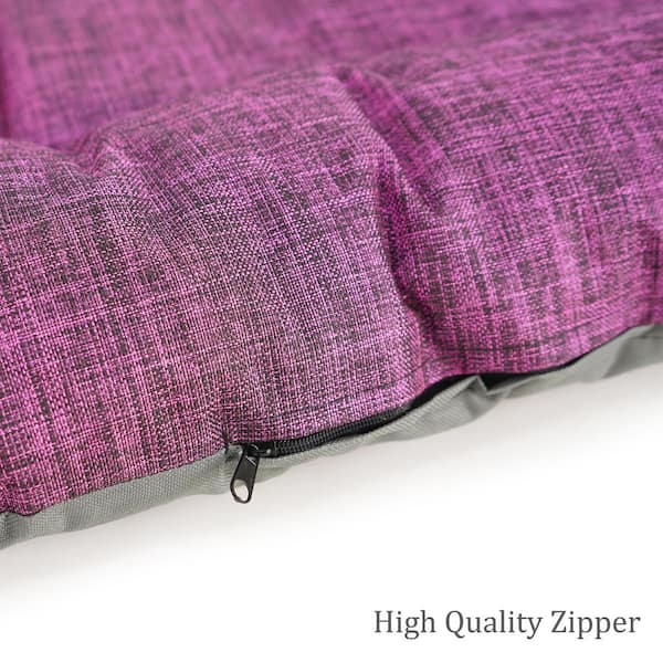 Sussexhome Purple Waterproof Dog Pillow for Medium Dogs - Tear-resistant Washable Dog Bed