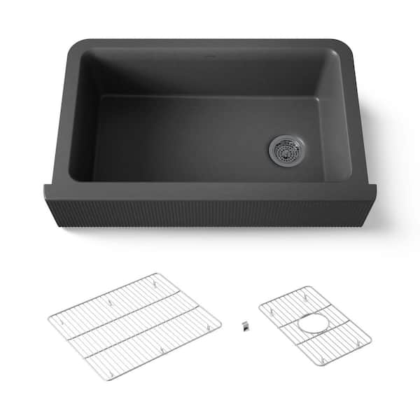 Cairn 30.75 in. Undermount Single Bowl Lavender Grey Granite Composite Kitchen Sink