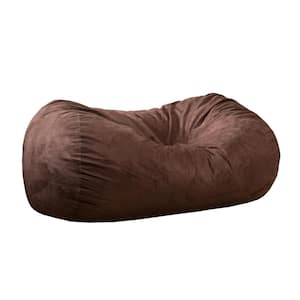 6.5 ft. French Roast Suede Polyester Bean Bag