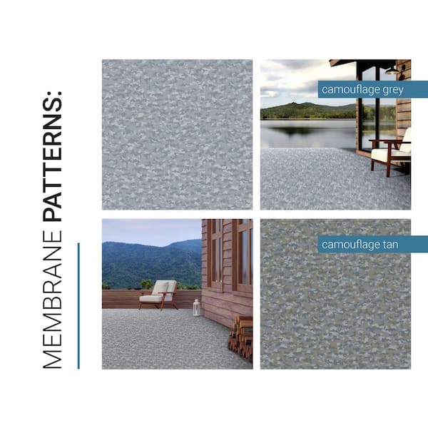 37 in. x 20 ft. DIY 60mil Camouflage Gray