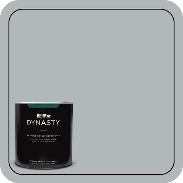 BEHR DYNASTY 1 qt. #N450-3 Meteor Shower Semi-Gloss Enamel Interior Stain-Blocking Paint & Primer