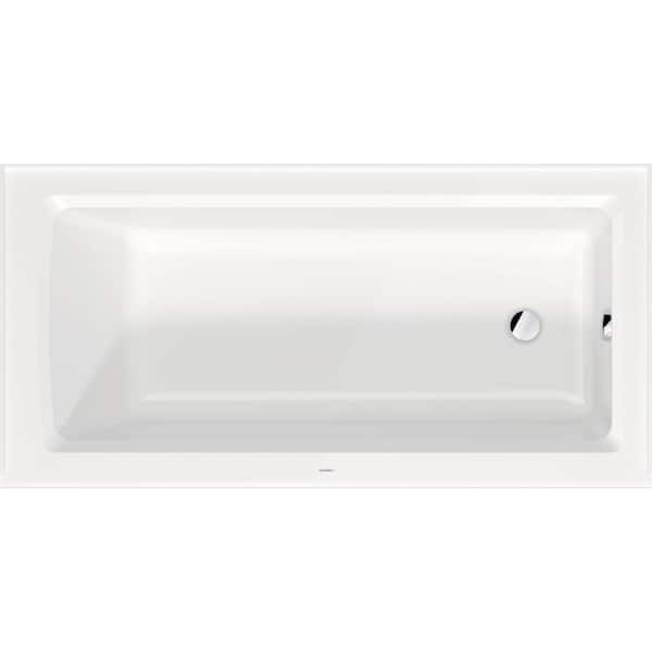 Architec 60 in. Acrylic Right Drain Rectangular Alcove Bathtub in White
