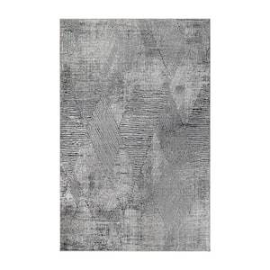 Barnby Mossy Oak 3 ft. 6 in. x 5 ft. 6 in. Modern Geometric Indoor Area Rug