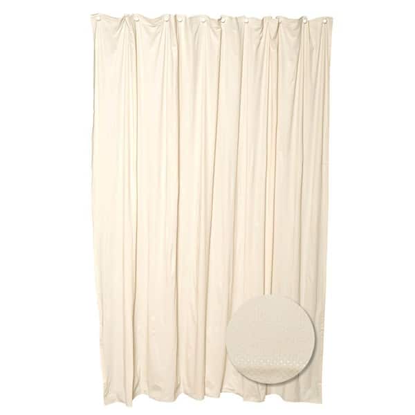 Luxury Fabric Shower Curtain Liner, Beige Fabric Shower Curtain Liner