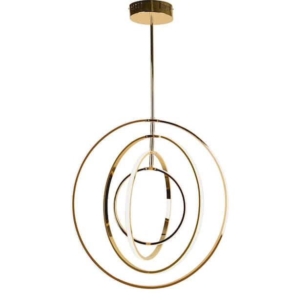 Unbranded Fallon 4-Light Gold Geometric Pendant