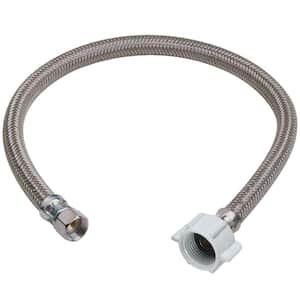 3/8 in. Compression x 7/8 in. Ballcock Nut x 9 in. Braided Polymer Toilet Connector