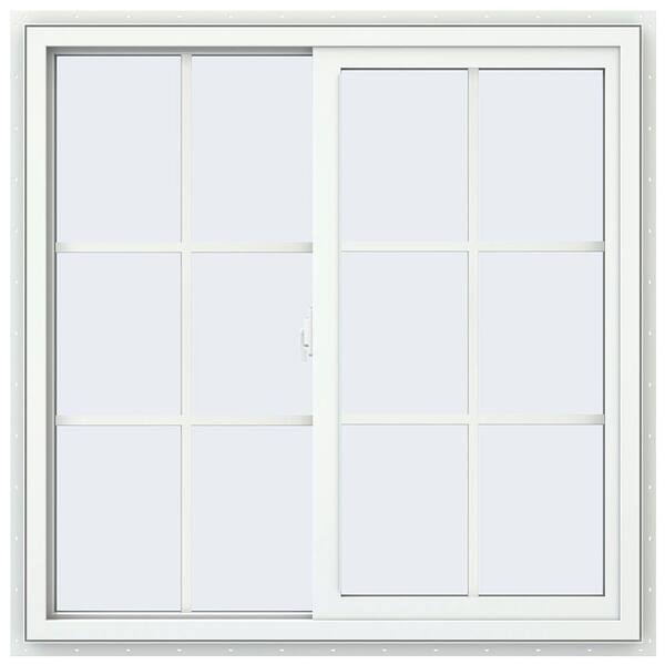 JELD-WEN 35.5 in. x 35.5 in. V-2500 Series White Vinyl Left