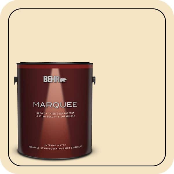 BEHR MARQUEE 1 gal. #330C-2 Lightweight Beige Matte Interior Paint & Primer