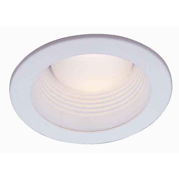 Unbranded 4 in. White Recessed Can Light Baffle Trim