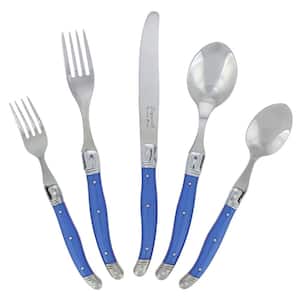 Laguiole 20-Piece Stainless Steel/French Blue Flatware Set (Service for 4)