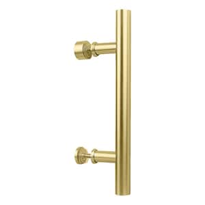 12 in. Madison Barn Door Pull in Brushed Gold
