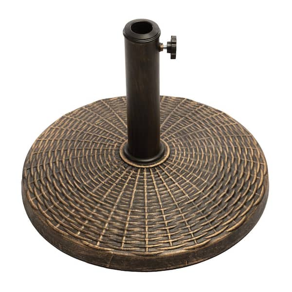 USW US Weight 22 lbs. Patio Umbrella Base Designed to be Used with a Patio Table (in Bronze)