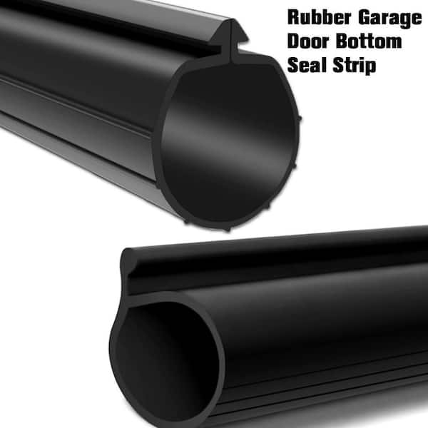 20 ft. Weatherproof Rubber Garage Door Bottom Seal Threshold Strip