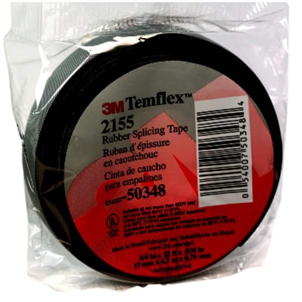 3/4 in. x 22 ft. Temflex Splicing Tape, Gray