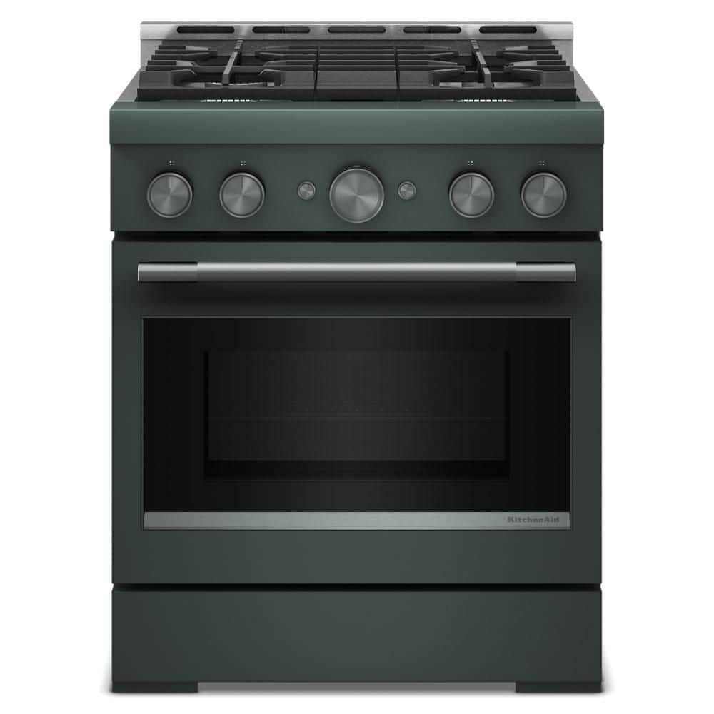30 in. 4 Burners Commercial-Style Gas Range in Juniper with No Preheat Air Fry Mode price history on PriceWatchPro