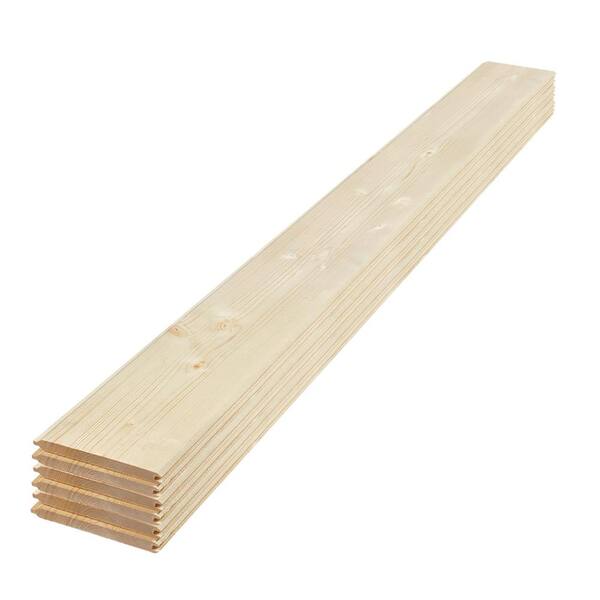 UFP-Edge 1 in. x 8 in. x 6 ft. Unfinished Pine Tongue and Groove ...