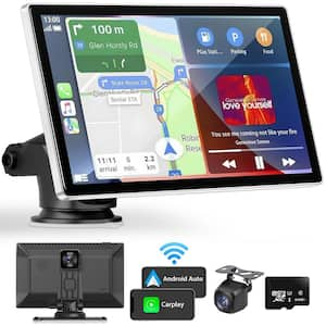 Wireless Apple Carplay and Android Auto in Black and Car Audio Receivers GPS Navigation Mirror Link Bluetooth FM Siri