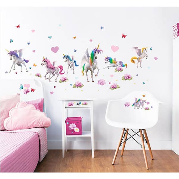 Magical Unicorn Wall Stickers - Love Unicorns Wall Art Decals