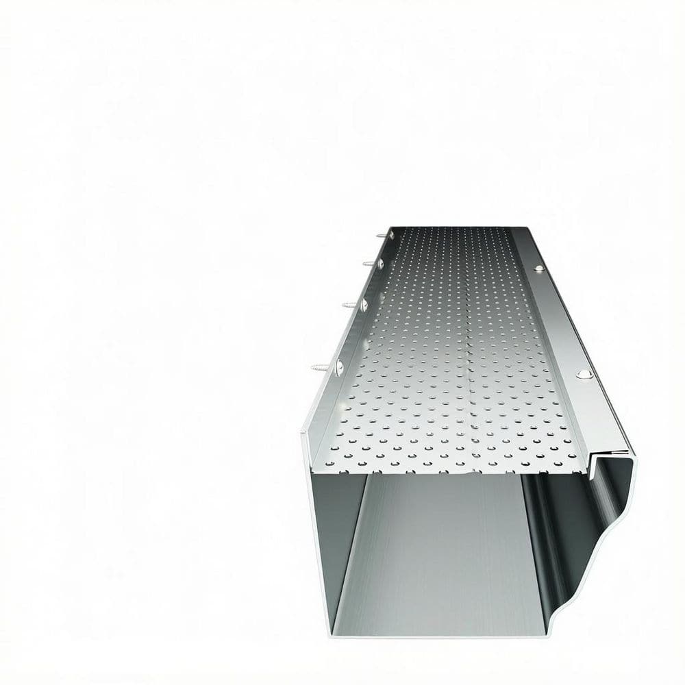 25 Pieces 4.72 in. x 4 ft. Gutter Covers, Aluminum Gutter Covers with 0.16 in. Holes, Thickness 0.3 mm, Total 100 ft. price history on PriceWatchPro