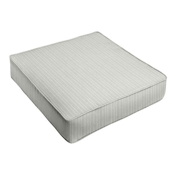 SORRA HOME Outdura Cavo Smoke Rectangle Outdoor Seat Cushion