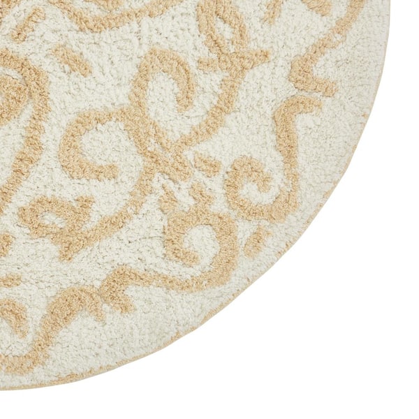 Chesapeake Genesis Linen Bath Rug ( 30 in. & 24 in. Round)