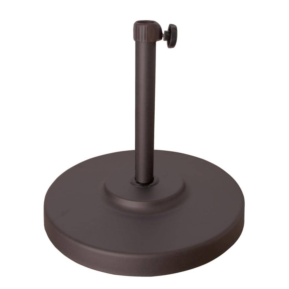 Bronze 50 lb Round Concrete and Steel Umbrella Base