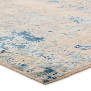 Orsino 9 ft. x 12 ft. Blue/Tan Abstract Area Rug