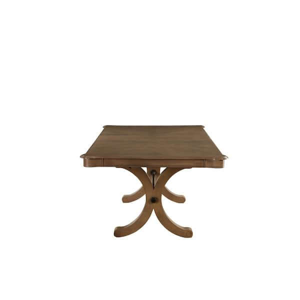 Acme Furniture Harald Gray Oak Dining Table 71765 - The Home Depot