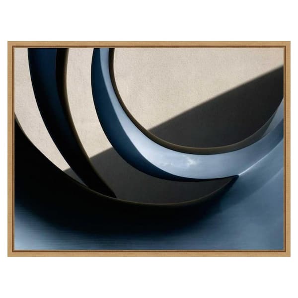 Amanti Art Architectural Curve III by Jim Christensen 1 Piece Floater Frame Canvas Giclee Abstract Art Print 23 in. x 30 in.
