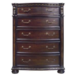 Monte Carlo 5-Drawer Cherry Lift Top Chest of Drawers