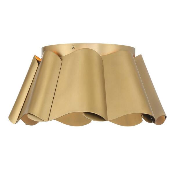 Minka Lavery Waveform 14 in. 3-Light Legacy Brass Contemporary