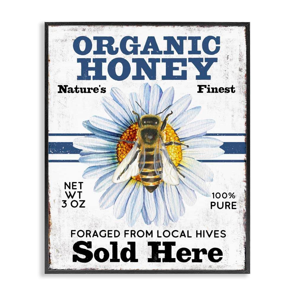 Organic Honey Sold Here by Creatif Belle Black Framed Animal Giclee Art Print 30 in. x 24 in. price history on PriceWatchPro