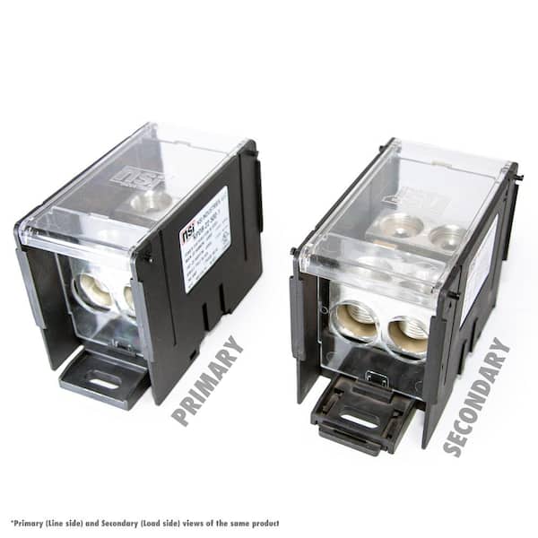 NSi Industries PDB, 1 Pole, Line 2 x 500 - 4, Load 2 x 500 - 4 Large Power Distribution Block