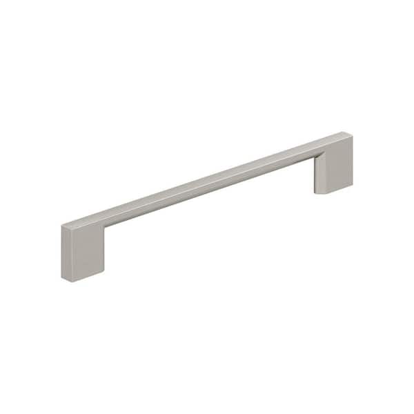 Amerock 10-Pack Cityscape 6-5/16 in.  160mm  Modern Satin Nickel Bar Cabinet Pulls