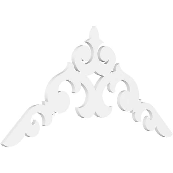 Ekena Millwork Kendall 1 in. D x 27-1/2 in. W x 60 in. L Signature Urethane Gable Pediment