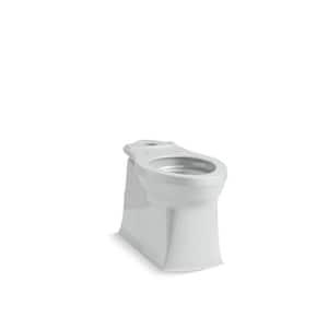 Corbelle 16.5 in. Skirted Elongated Toilet Bowl Only in Ice Grey