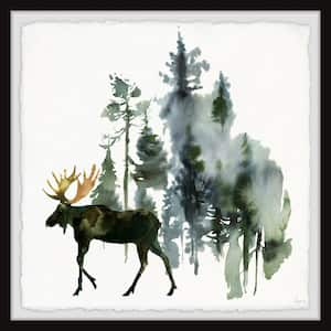 "Out of the Forest" by Marmont Hill Framed Animal Art Print 12 in. x 12 in. .