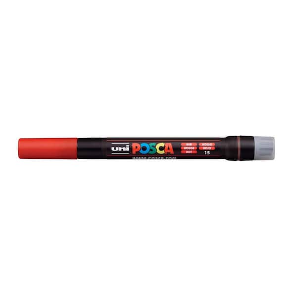 POSCA PCF-350 Brush Tip Paint Marker, Red