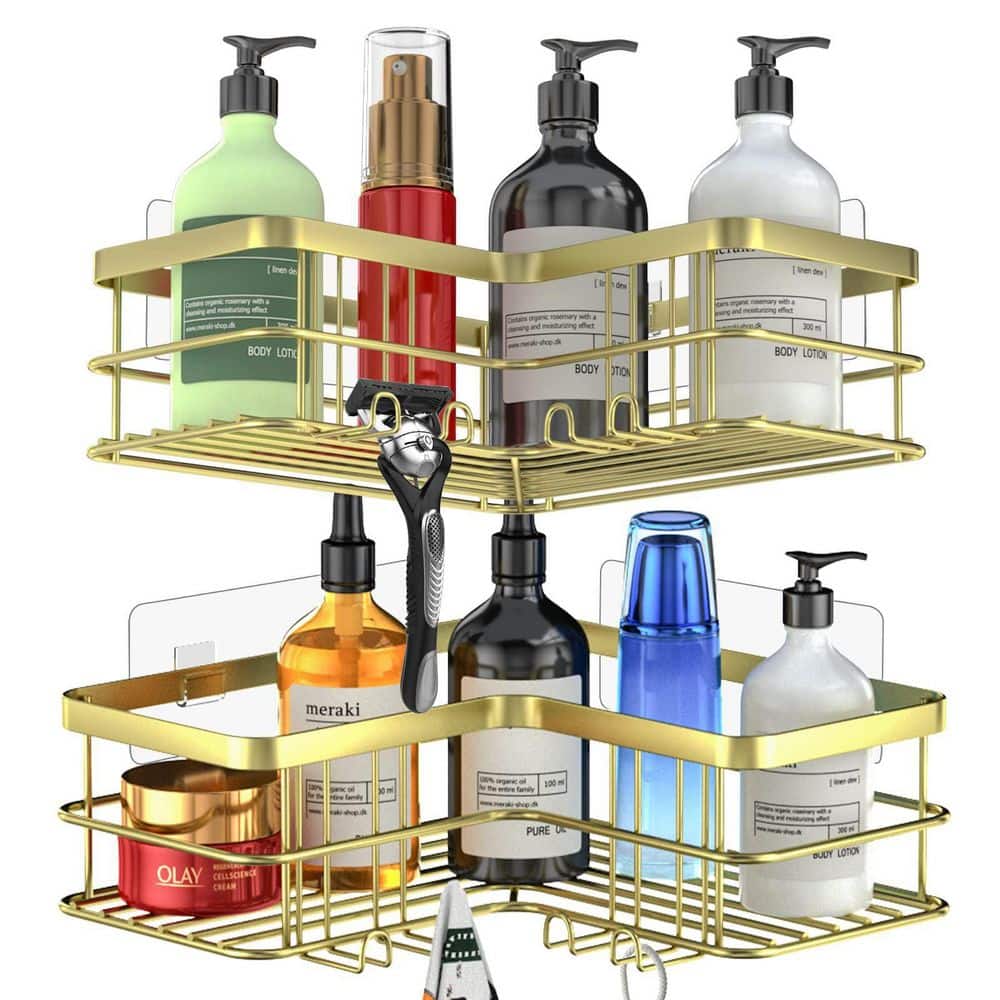 Dracelo Oil Bronze Shower Caddy Corner, 4 Tier Shower Organizer, Rustproof  Stainless Shower Shelves, 56-114 in. B0833YLCRH - The Home Depot
