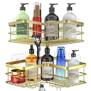 Dracelo 11.5 in. W x 4.5 in. D x 5 in. H Bronze Shower Caddy Bathroom Shower  Organizer Shelf with Hooks, 2 Pack B096TWG613 - The Home Depot