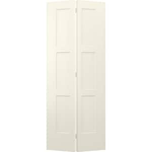 36 in. x 96 in. BirkdaleVanilla Paint Smooth Hollow Core Molded Composite Interior Closet Bi-fold Door