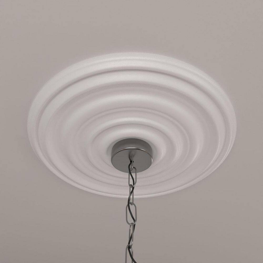 Primed Gray Urethane Melchor Diamond Ceiling Medallion