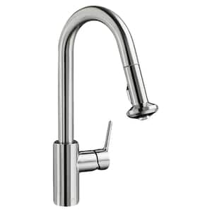 Memphis Single-Handle Pull-Down Sprayer Kitchen Faucet with 1.8 GPM in Stainless Steel