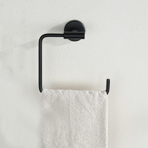 wall mounted hand towel holder bar ring stainless steel